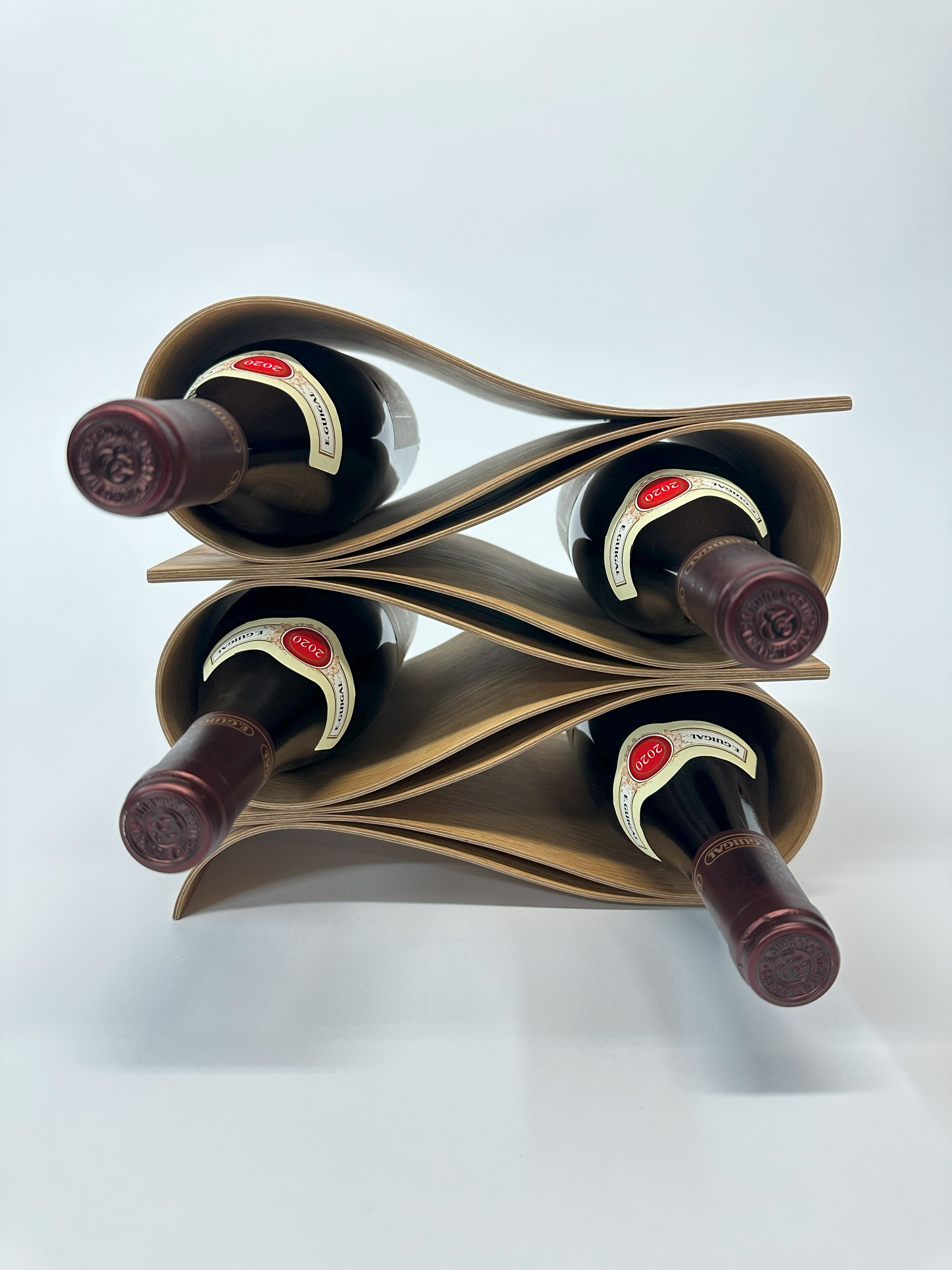Wave Wine Rack Handcrafted MacMaster Design